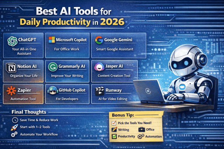 Best AI tools 2026 For daily productivity